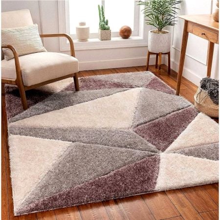 Modern Geometric Soft Home Rug